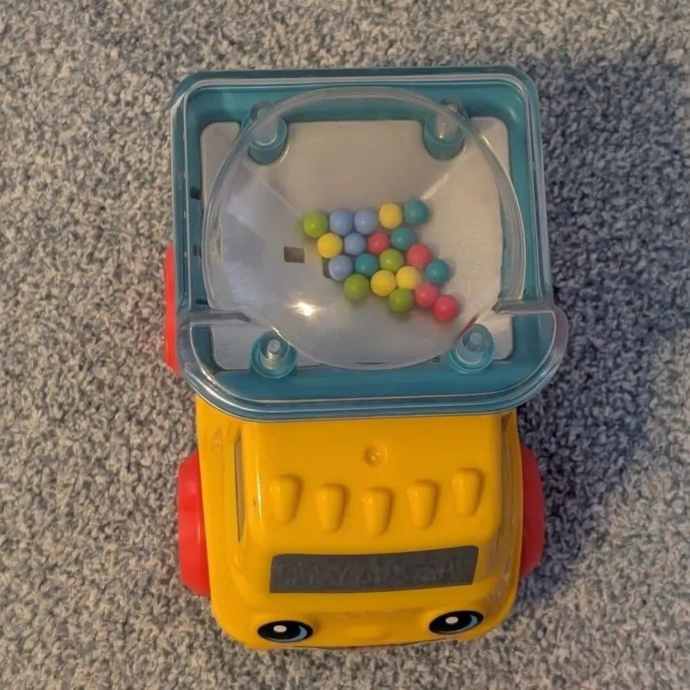 Fisher-Price Poppity Pop Dump Truck Infant Push-Along Toy Ball Popper Vehicle